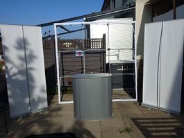 Messestand Set faltbar inklusive Theke und 2 Roll up Display