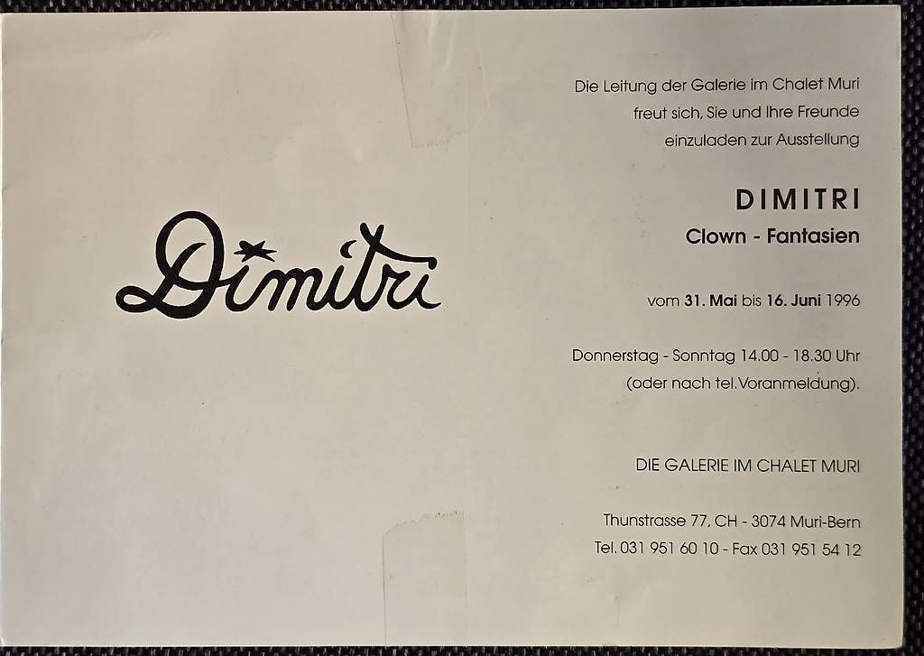 Foto & Immagini: Dimitri original bild 1996,"amore clownesco" – Usato da Riehen venduto da harald13 1