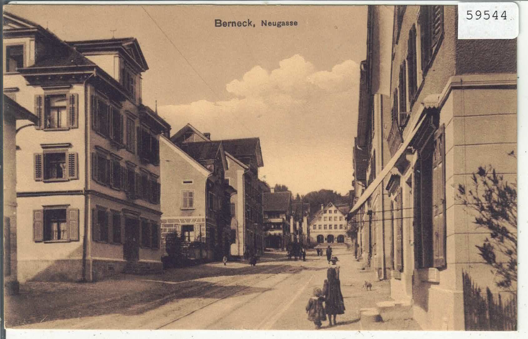 Cartoline postali: Berneck - Neugasse - animee – Usato da Ettingen venduto da Kartenplanet