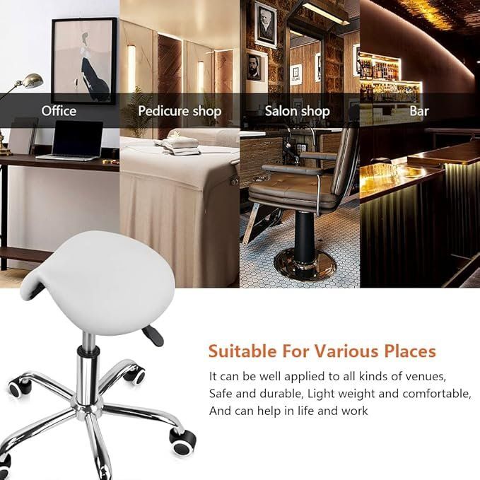 Sgabelli: Rollhocker Arbeitshocker Barhocker drehbar mit Sattelsitz – Nuovo e nell'imballaggio originale da Herisau venduto da Serenco 5