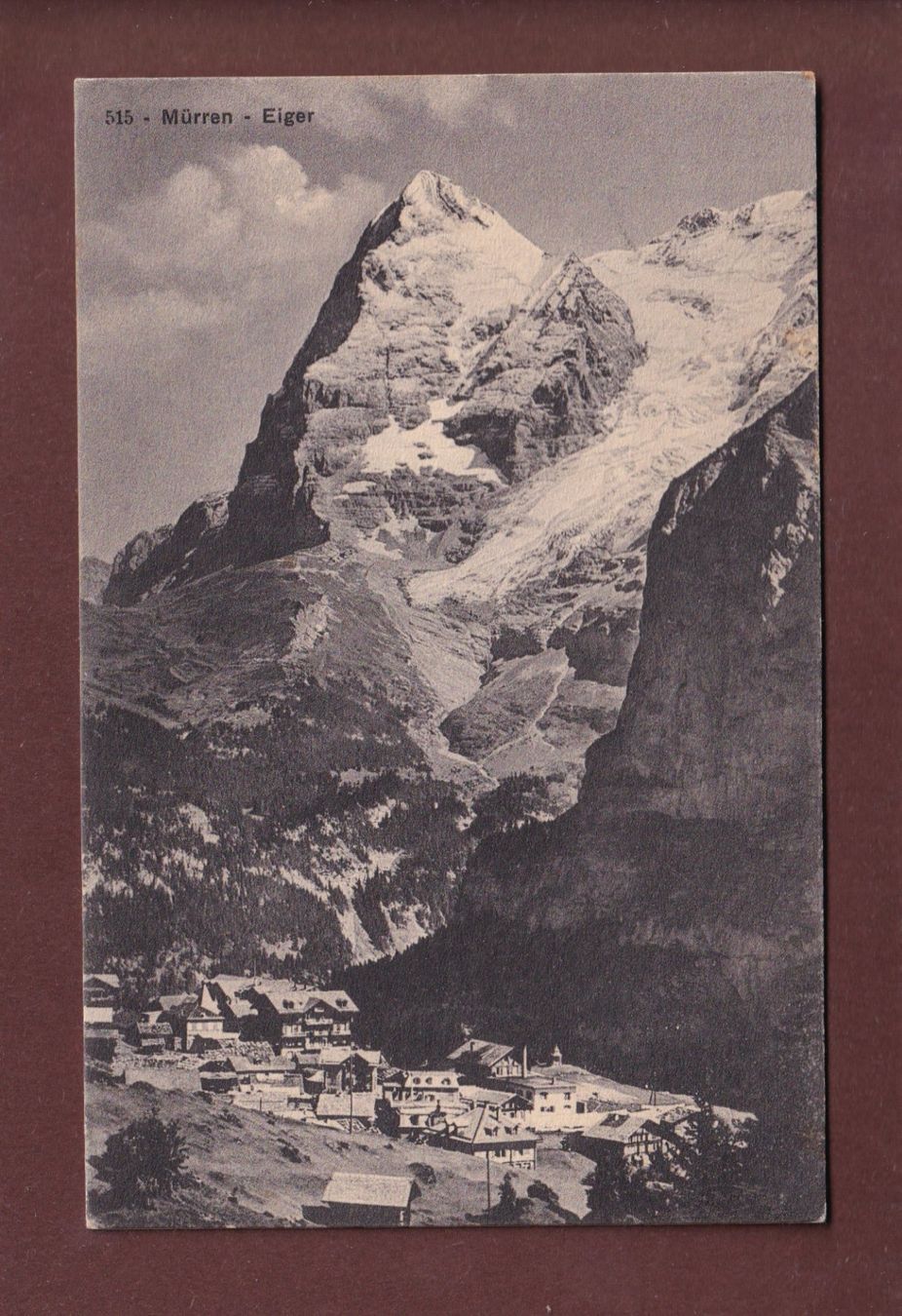 Ansichtskarten: MÜRREN - Eiger - 1909 – Gebraucht aus Pully von nicecards