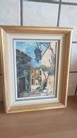 Tableau- Peinture 6.8.1956 signée Fier 20 x 25 x 3 cm