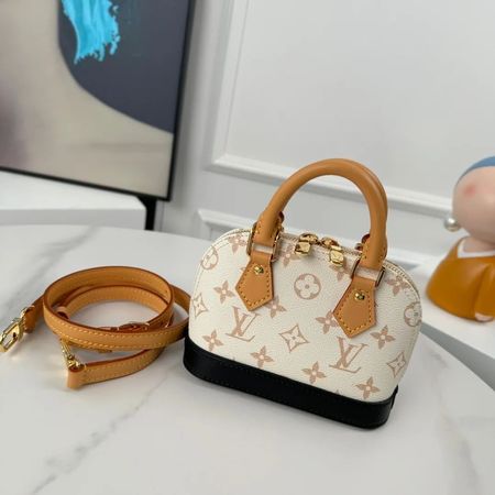 Mini Handtasche mit Schultergurt weiss/beige neuwertig