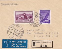 Erster Direktflug CLS / Avioslava Zürich - Prag 1937, ab FL