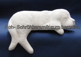Rohkeramik, Schrühkeramik Hund