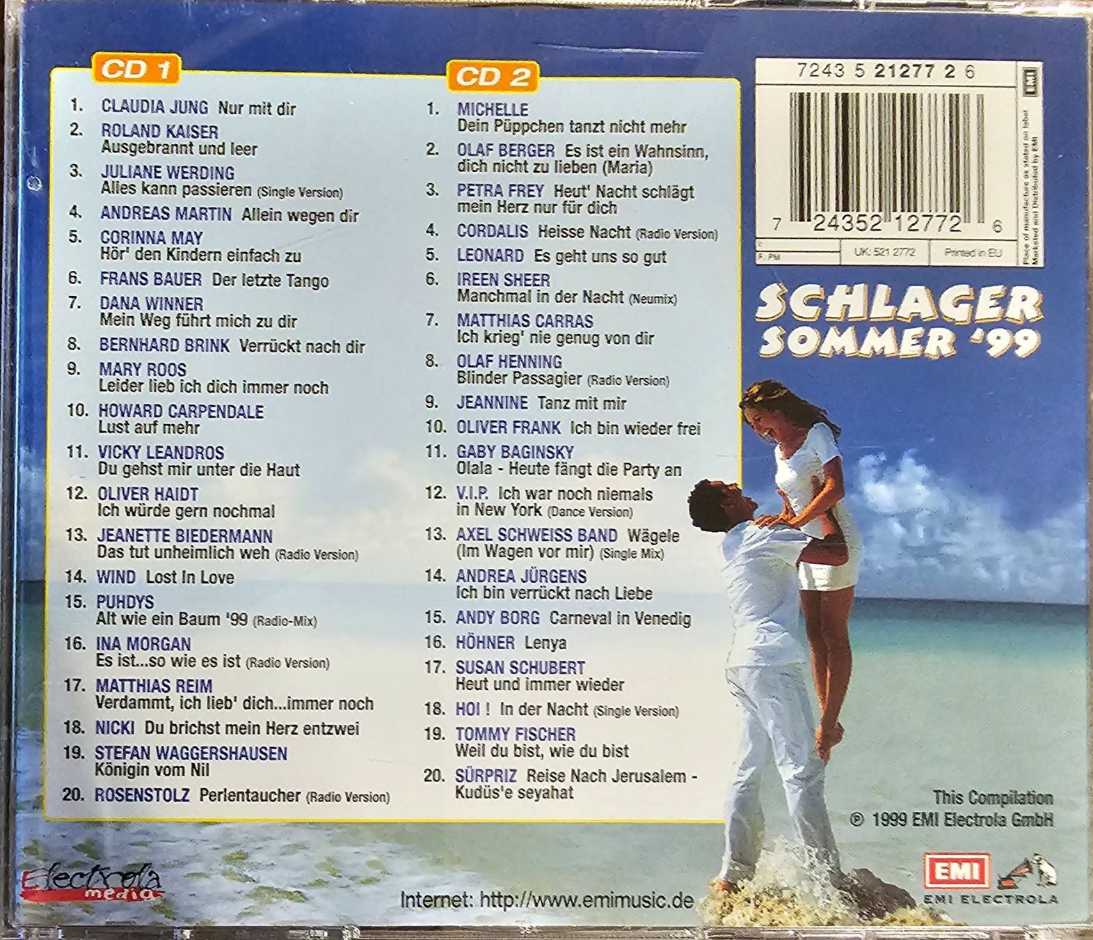 CD: Various - Schlager Sommer '99 – Usato da Wahlen b. Laufen venduto da Cg10 1