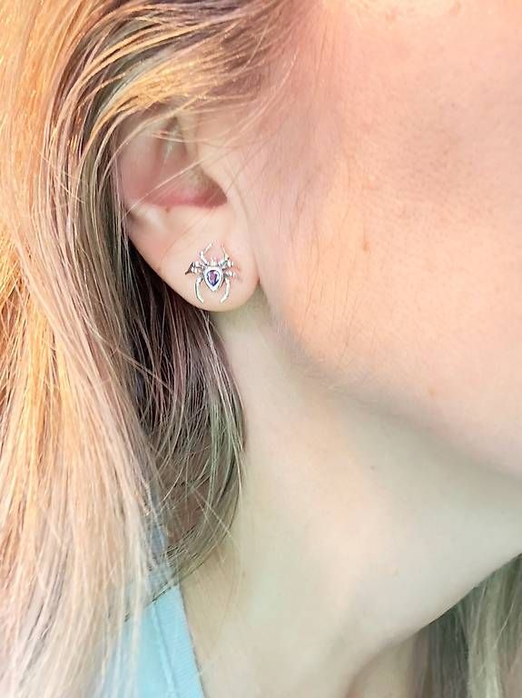 Orecchini pendenti & Orecchini a lobo: Ohrstecker Spinne aus 925 Sterling Silber – Usato da Thalwil venduto da han_2b8c 3
