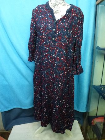 S OLIVER GR 40 ROMANTISCHES HÄNGERKLEID VISCOSE NEU BLUMEN