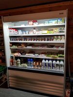 Stufenkühlregal für Kiosk, Verkaufsladen, Hofladen