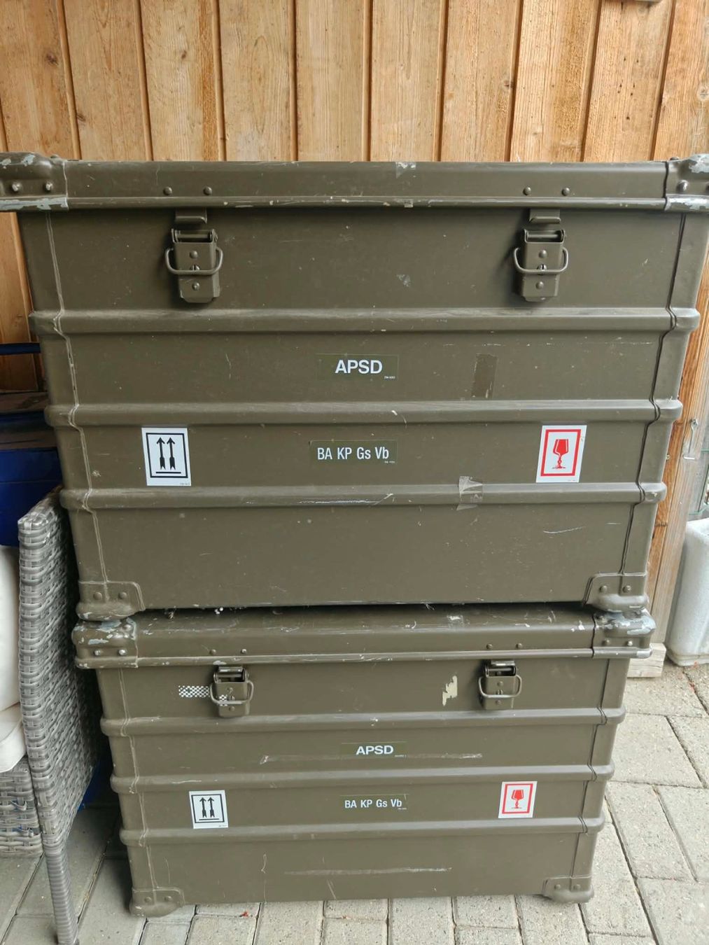 Caisses de transport: Deux caisses Stanex aluminium type militaire – D'occasion à Gurmels par kikas28 3