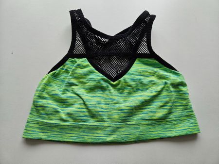 Giftgrüner Sport-BH Gr.S/M