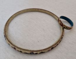 Schönes Schmuckset: Armreif und Ring, Vintage Stil