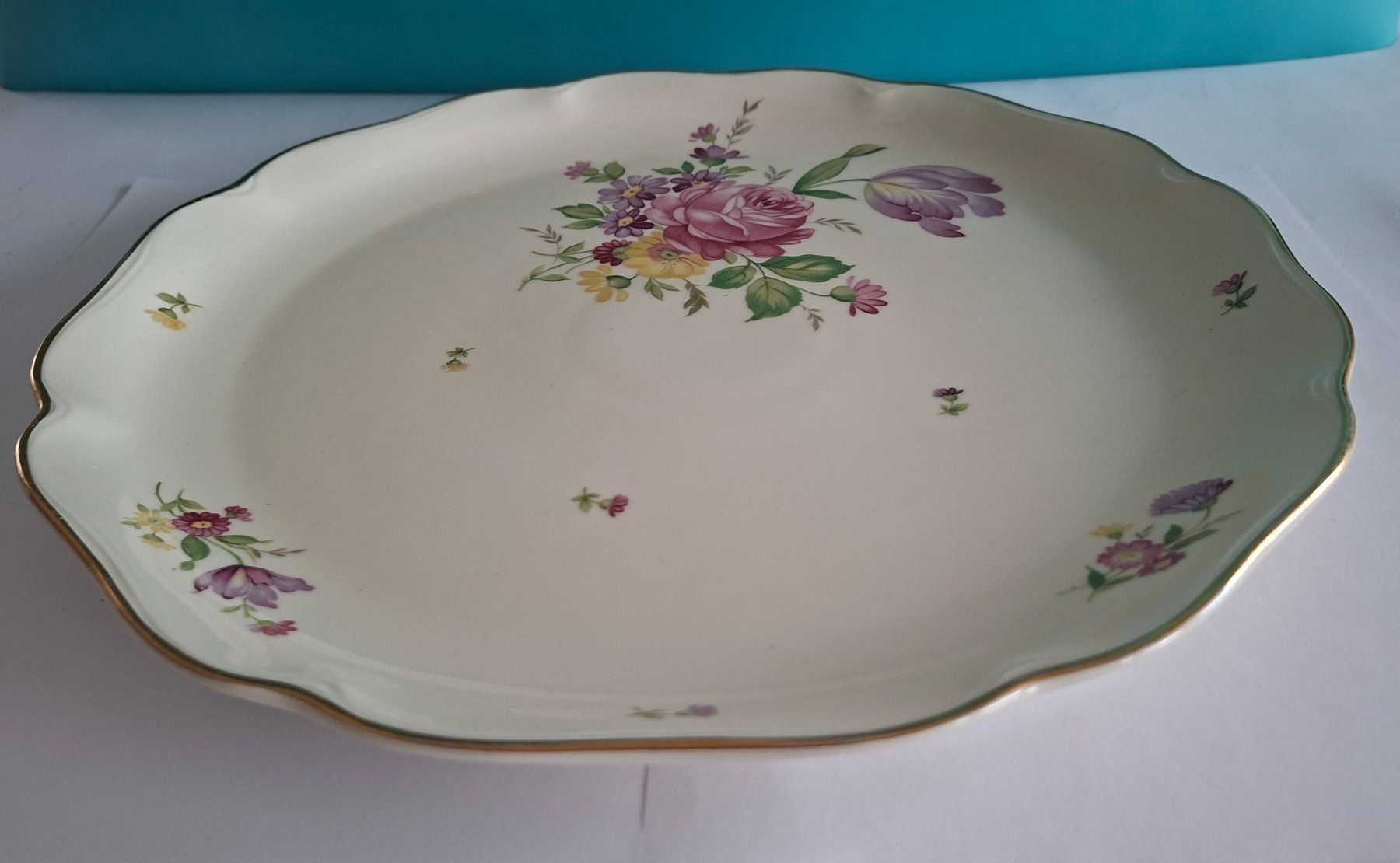 Rosenthal Piatti di portata: Wunderschöne Rosenthal Servierplatte m. Blumenmuster Vintage – Usato da Opfikon venduto da Diversamente 2