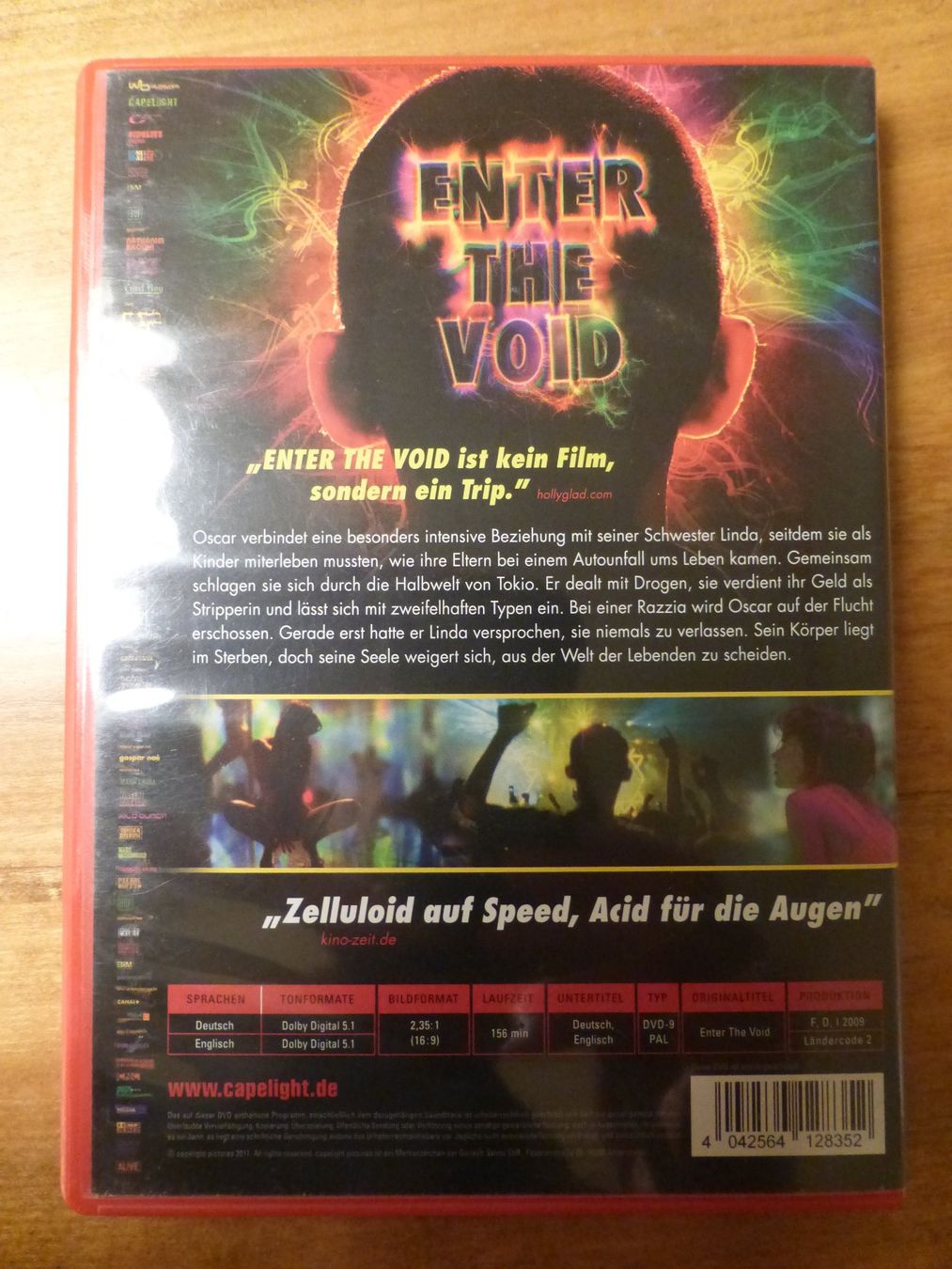 Tutti i DVDs: Enter the void Gaspar Noe DVD – Usato da Zumikon venduto da psisound 1