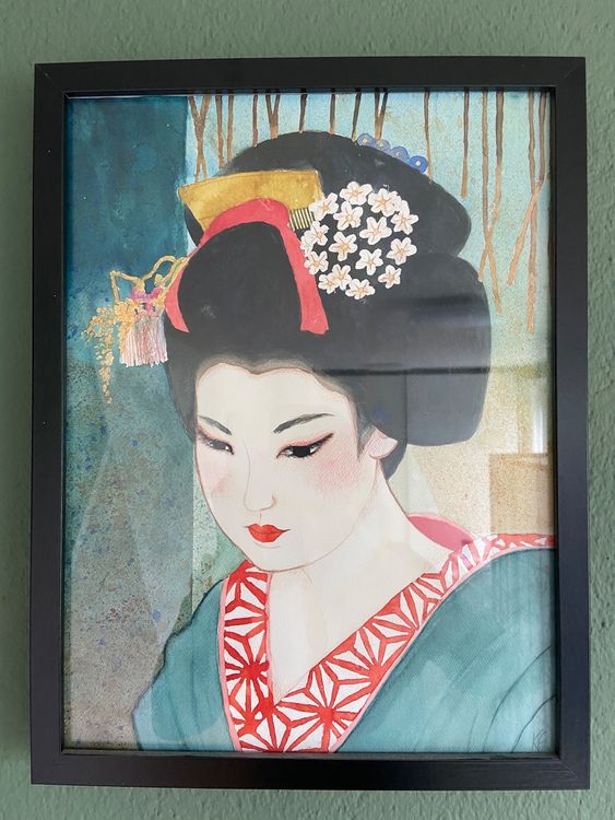 Posters & Illustrations: 2 x Geisha Bilder mit 1 Rahme (44x33cm) – D'occasion à Wallisellen par Irantzu 2