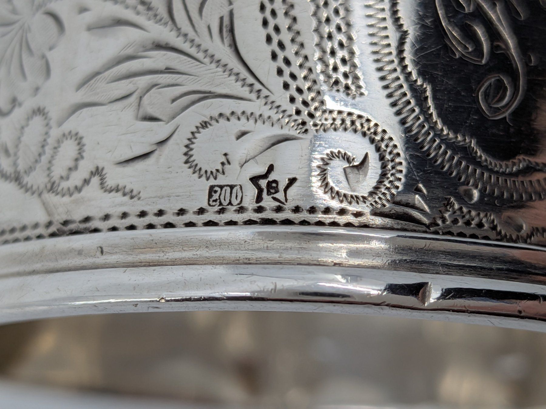 Altro in Decorazioni & Accessori: Serviettenring Silber 800 mit Monogramm – Usato da Emmen venduto da Brockofsky 4