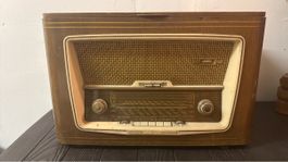 Radio Gehäuse Holz braun used