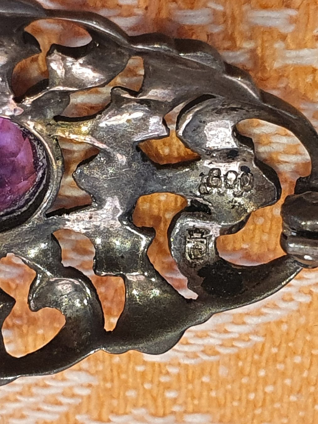 Spille & Fermagli: Jugendstil Designer 800er Silber Amethyst Brosche – Usato da Wohlen AG venduto da palmsprings 6