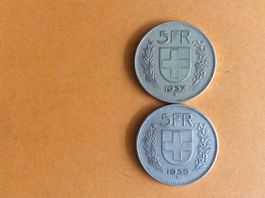 5 francs  1937 - 1939  Jolies