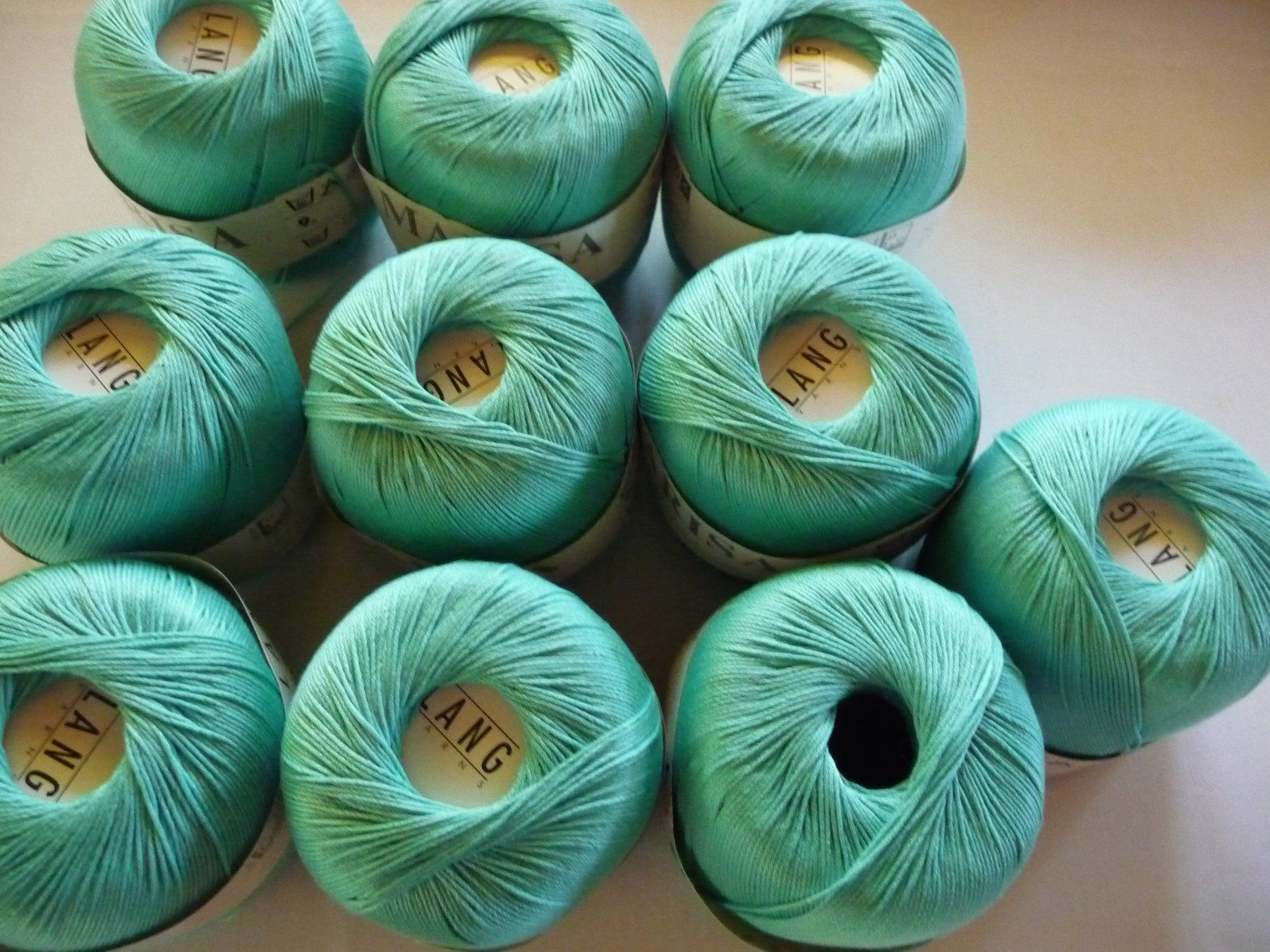 Lang Yarns Lana: 10 Knäuel Marisa Baumwolle – Nuovo (secondo la descrizione) da Kirchberg BE venduto da lavendel02
