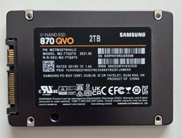 Samsung 2.5" SSD 2TB - Speicher für PC oder Laptop