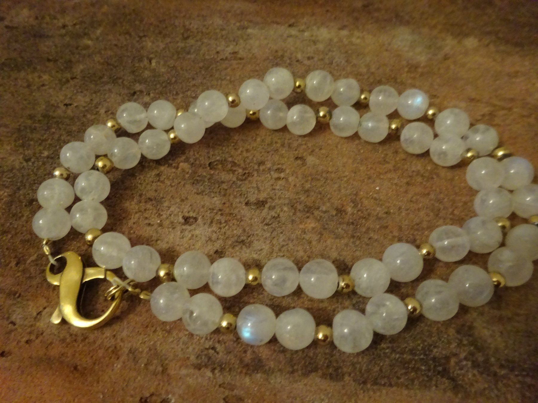 Catenine: Kette Mondstein / 925 Silber vg. – Usato da Esslingen venduto da FetteSchnecke