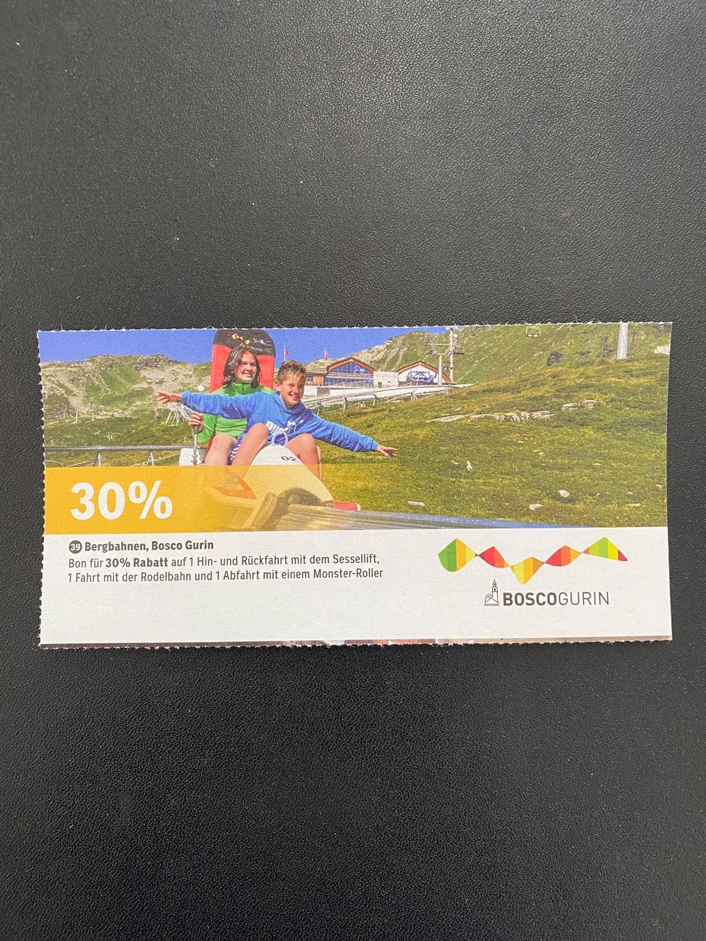 Buoni: Bergbahnen, Bosco Gurin / 30% Rabatt – Nuovo (secondo la descrizione) da Uetliburg SG venduto da GK2004