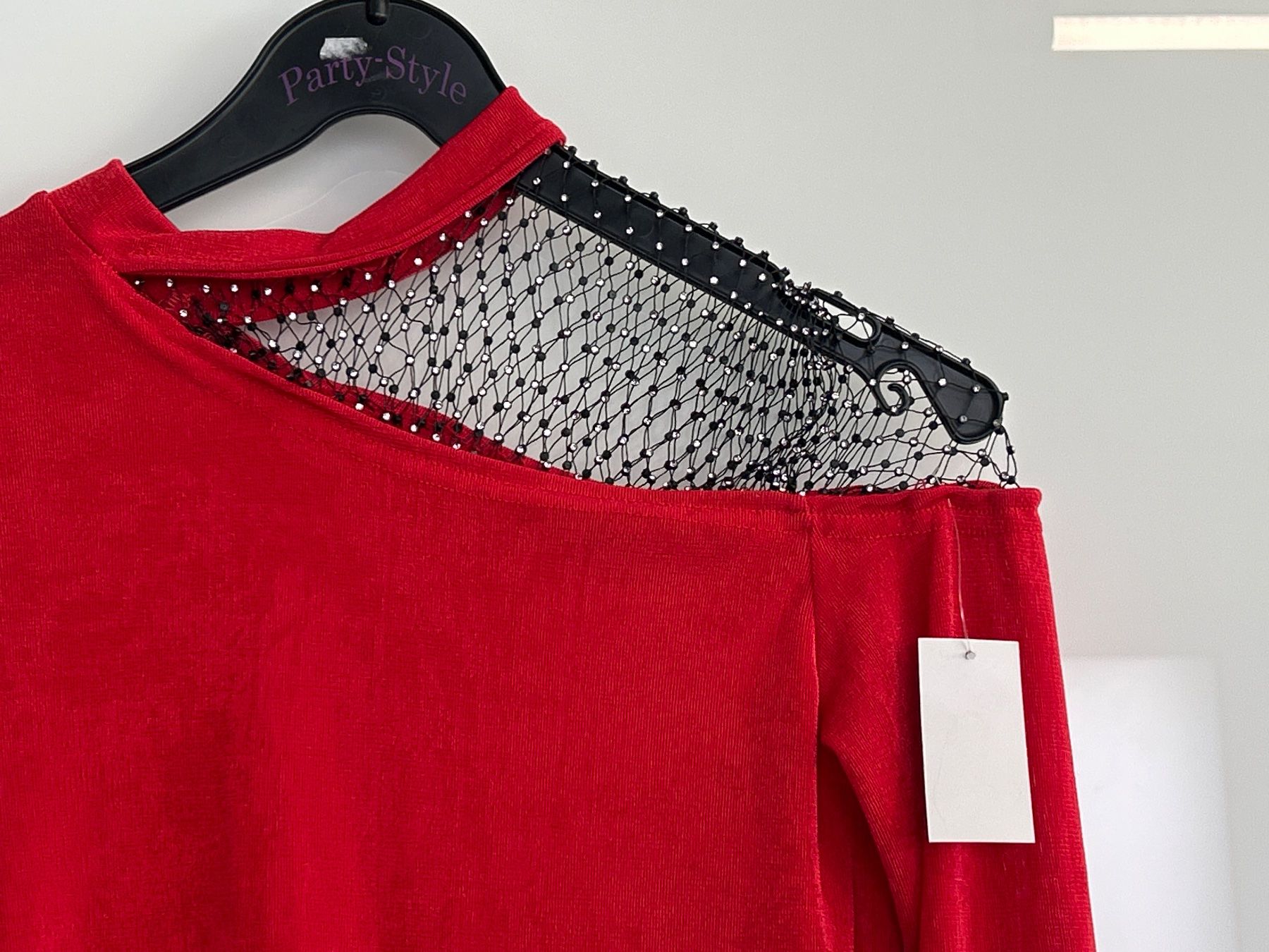 T-shirts: Second Skin Shirt langarmig mit coolem Strass- Netz Design – Neuf avec emballage d'origine à Regensdorf par Spyke55 1
