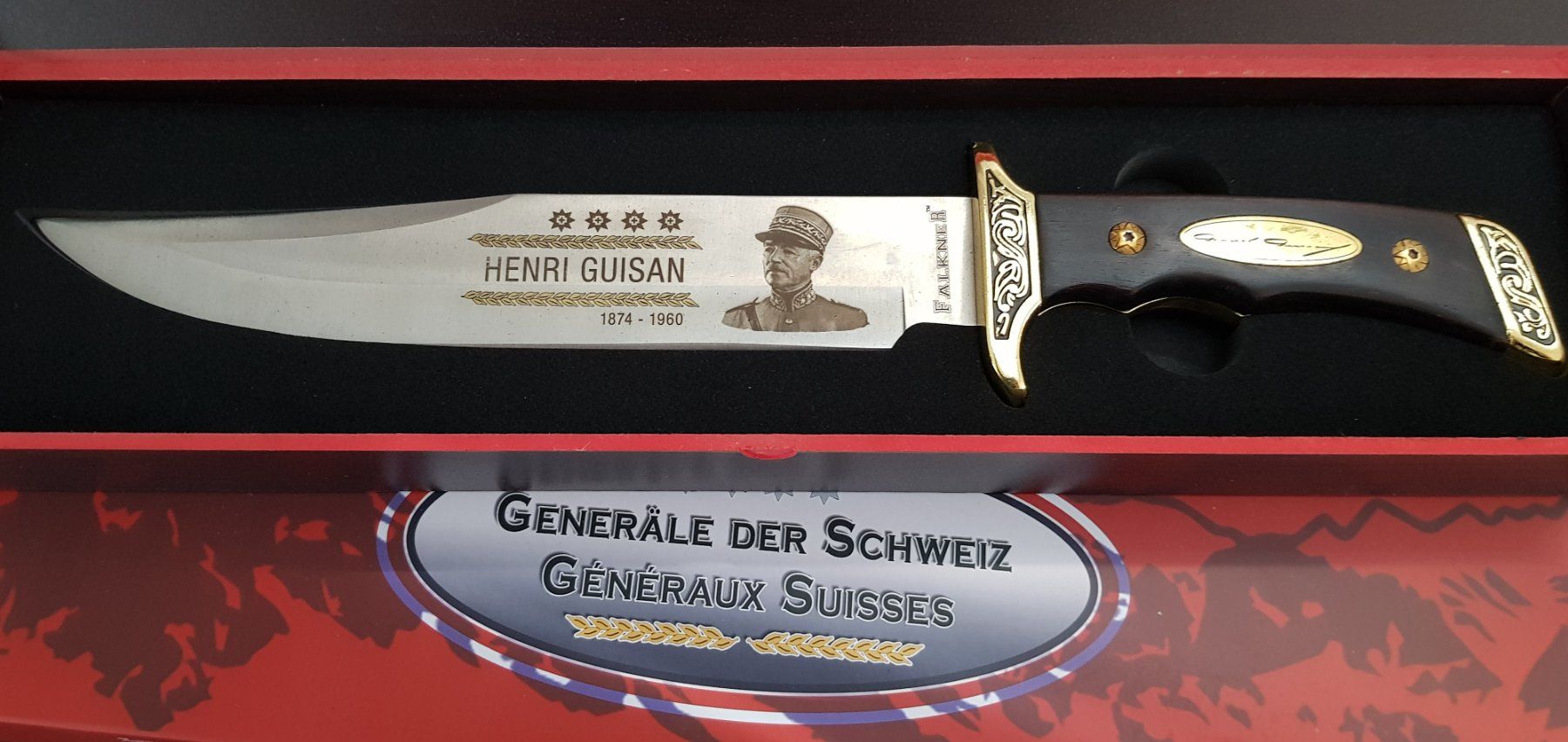 Coltelli: "Generäle der Schweiz" - 4er Messer-Set, limitiert – Nuovo e nell'imballaggio originale da Aesch LU venduto da tooni88