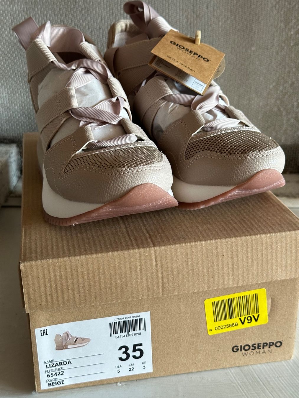 Scarpe da donna: NEU GIOSEPPO Sneaker low LIZARDA beige Gr. 35 – Nuovo e nell'imballaggio originale da Domdidier venduto da Lilalu168