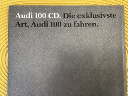 Audi 100 CD Verkaufsprospekt 16 Seiten, August 1978