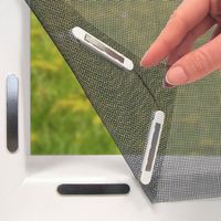 2x Magic Klick Moskitonetz Fliegengitter 2 Fenster + 1 Tür