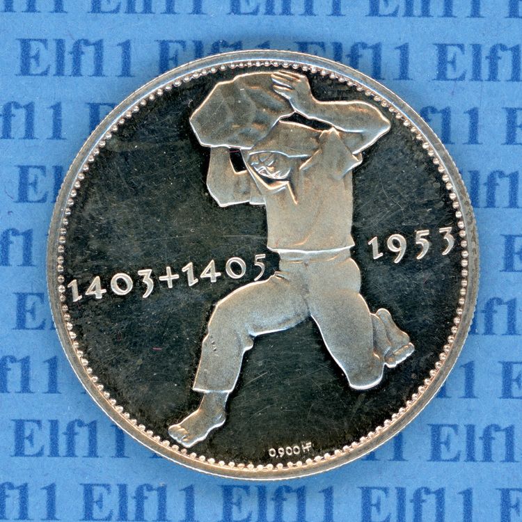 CHm___0.00 1953 550 J. Schlacht b. Vögelinsegg stgl Medaille Kaufen