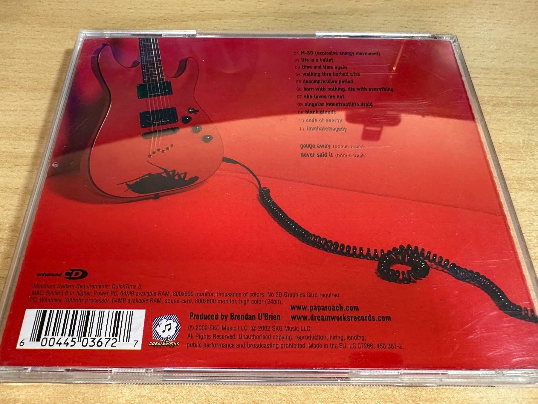 CD: X2 Papa Roach – Lovehatetragedy – Usato da Rikon im Tösstal venduto da Alpenmutz 1