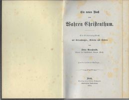 Antikes Buch "Wahren Christenthum" von 1874, Rarität!