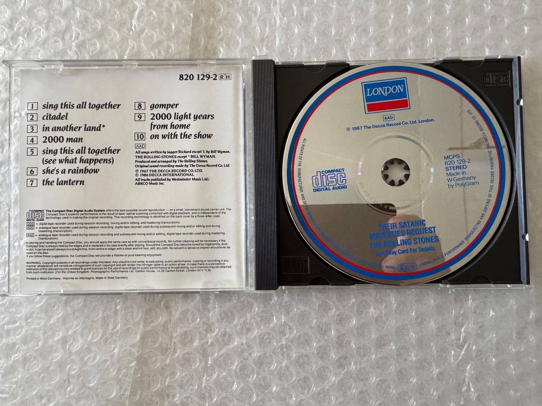 CD: The Rolling Stones - Their satanic Majesties Request – Nuovo (secondo la descrizione) da Duggingen venduto da Kisha010 1