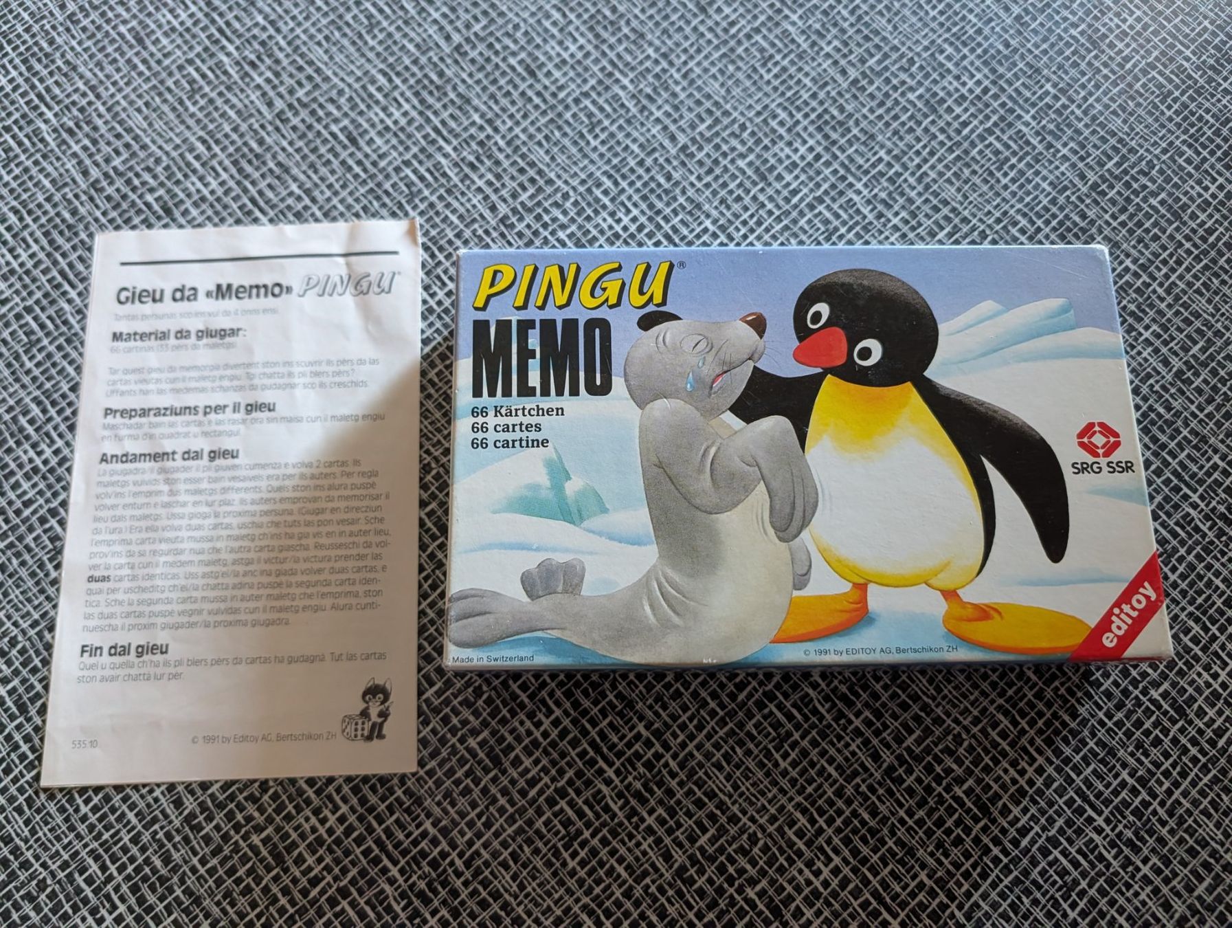Giochi: Pingu Memo Spiel mit Anleitung, komplett – Usato da Nänikon venduto da Haexli_70 2