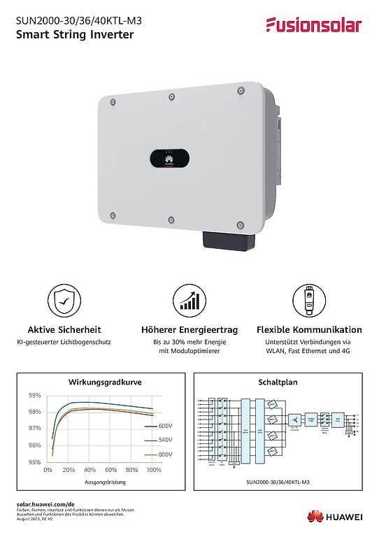 Inverter: Huawei SUN2000-40KTL-M3 Wechselrichter – Usato da Neuenkirch venduto da Baumixx 1