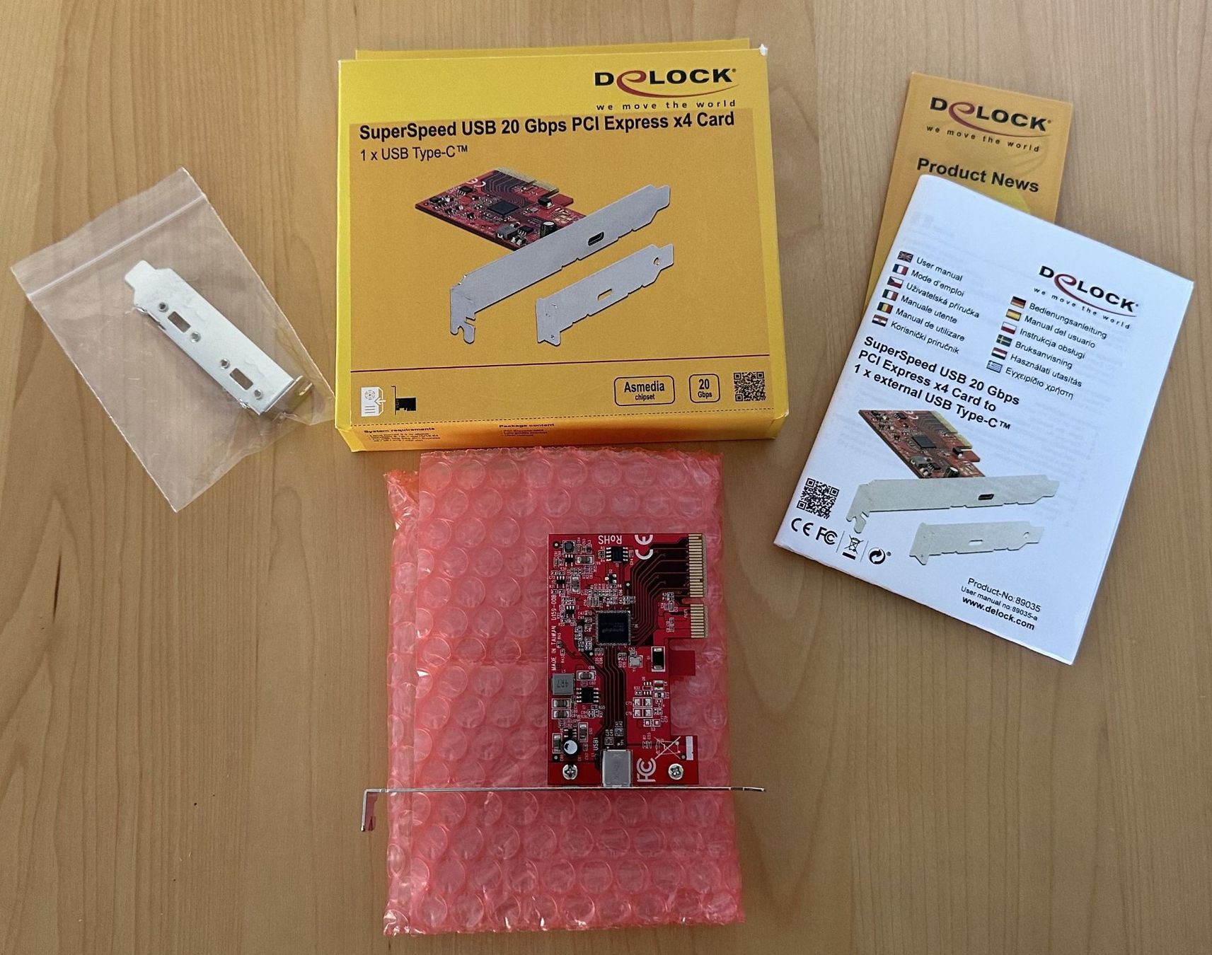 Unità & Adattatore: Delock - PCI Express Card / USB-C - 89035 – Nuovo e nell'imballaggio originale da Dielsdorf venduto da Empowered 1