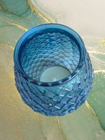 Blaues Windlicht Deko Sommer