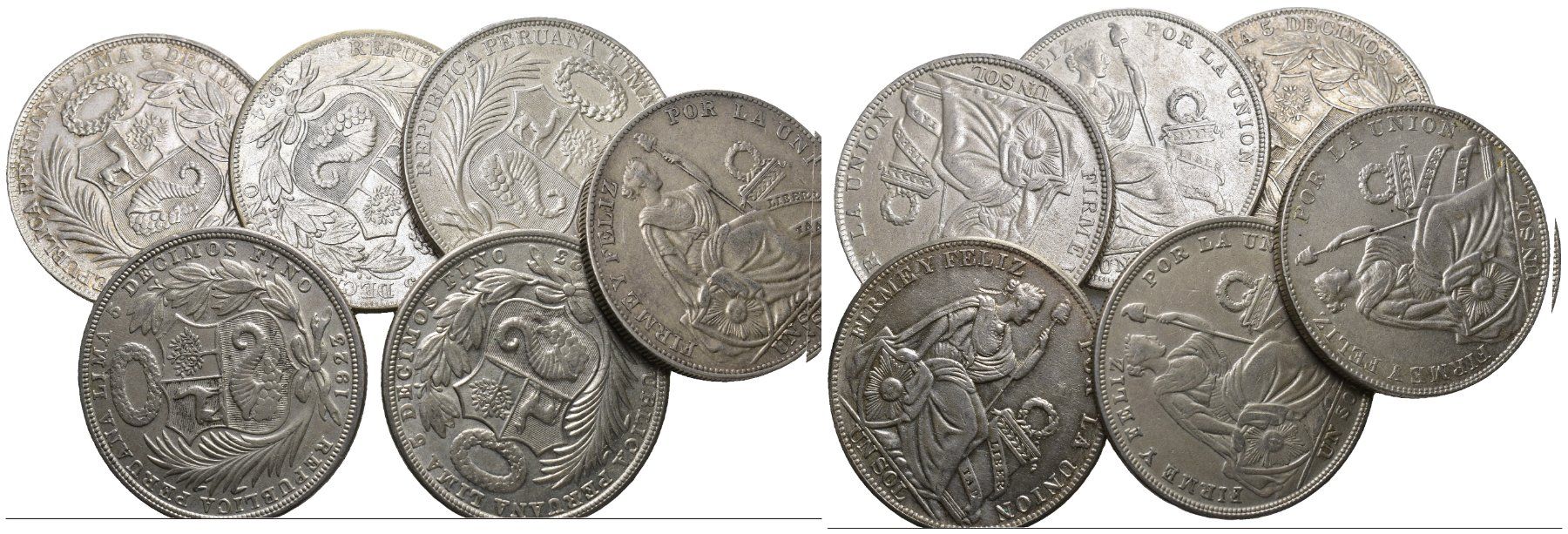 Toutes les monnaies: Peru Silberlot – D'occasion à Bern par numismatictops