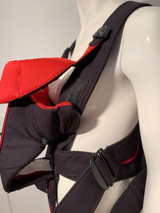 Porte bébé babybjorn active noir et rouge online