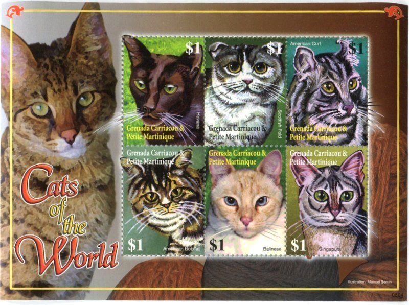 Tous les timbres: Block "Katzen" Grenada – Neuf avec emballage d'origine à Basel par Butsch5