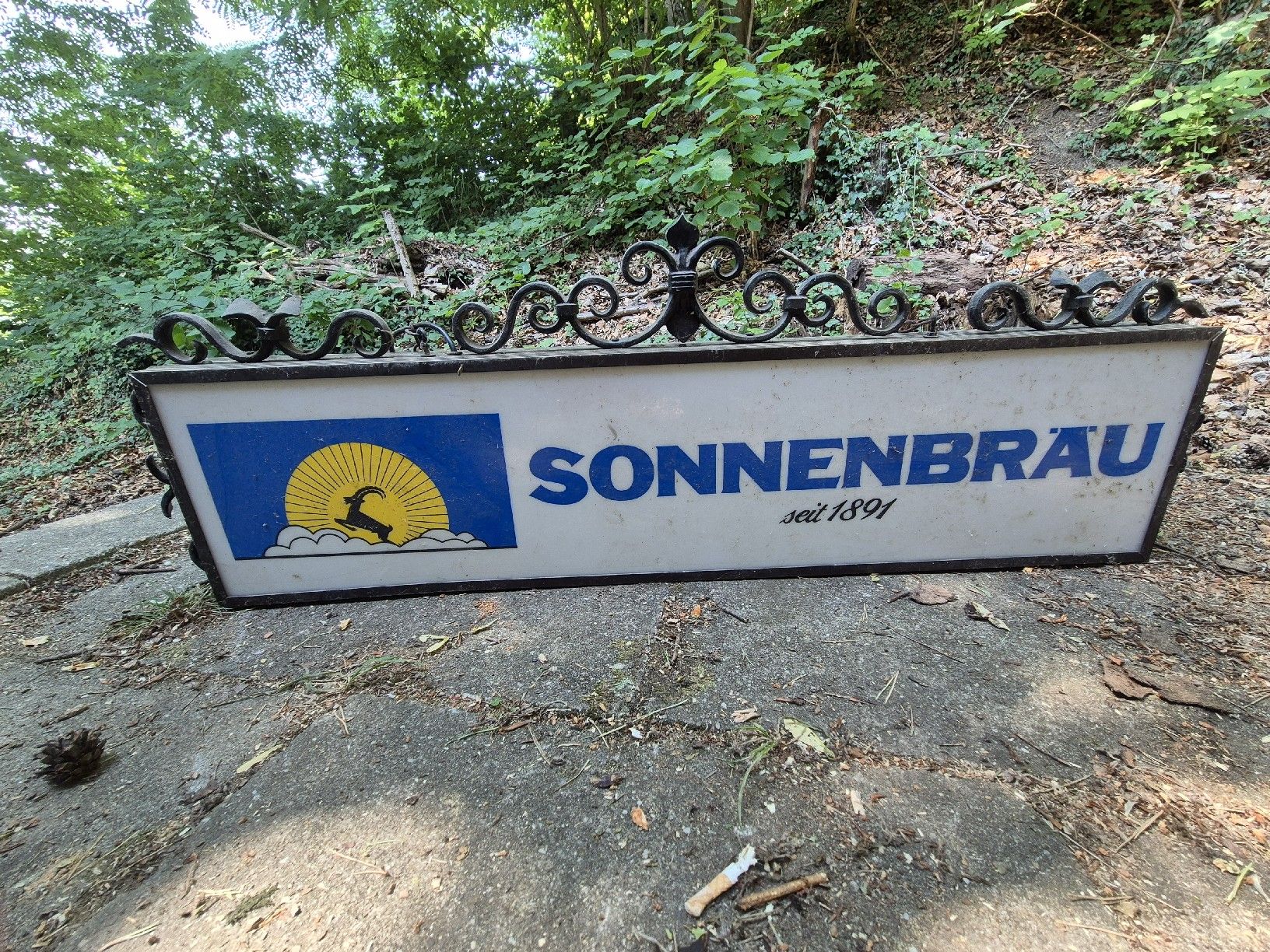 Insegne: Brauerei-Werbeschild SONNENBRAU mit Beleuchtung – Usato da Niederbuchsiten venduto da dese86