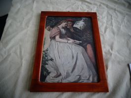 altes Bild mit schönem Rahmen