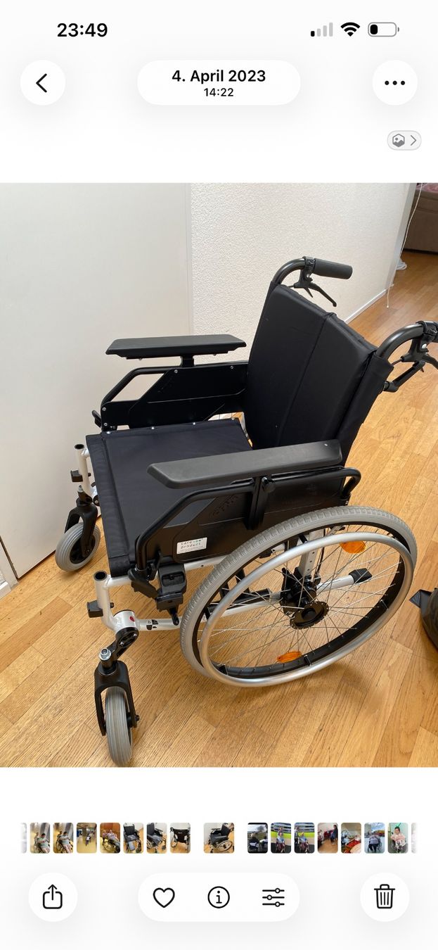 Sedie a rotelle: Leichtmetall Rollstuhl Caneo S – Usato da Eschenbach SG venduto da Mistermoon