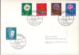 1964 Pro Juventute Satz FDC Brief