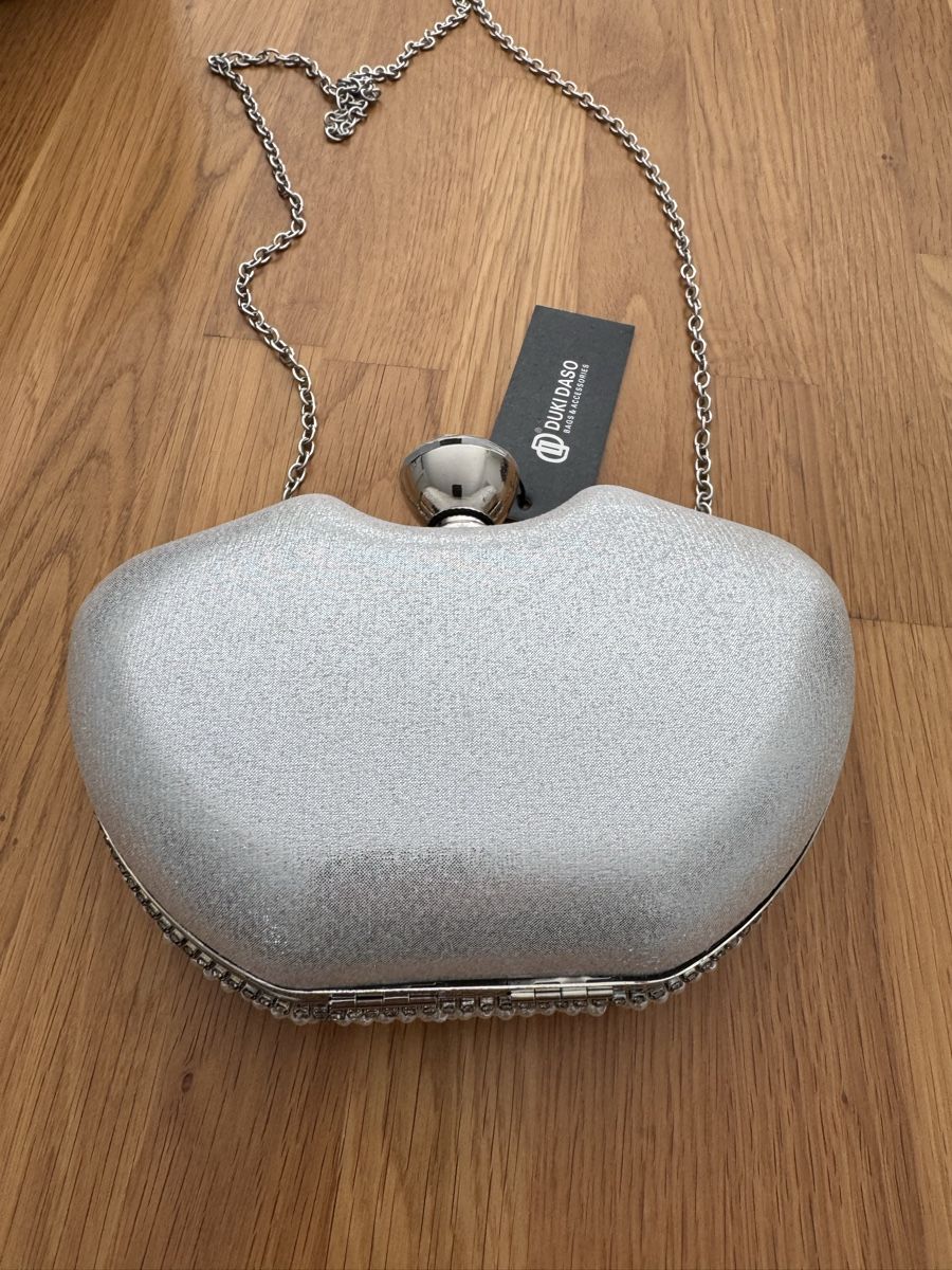 Borse da donna: Borsa Duki Daso per donna, con perle e strass, argento – Nuovo e nell'imballaggio originale da Someo venduto da sam_hg7j 5