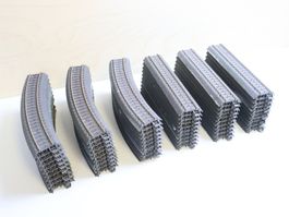 Märklin 60 x Schienen C-Gleis - Gerade & Kurven - H0