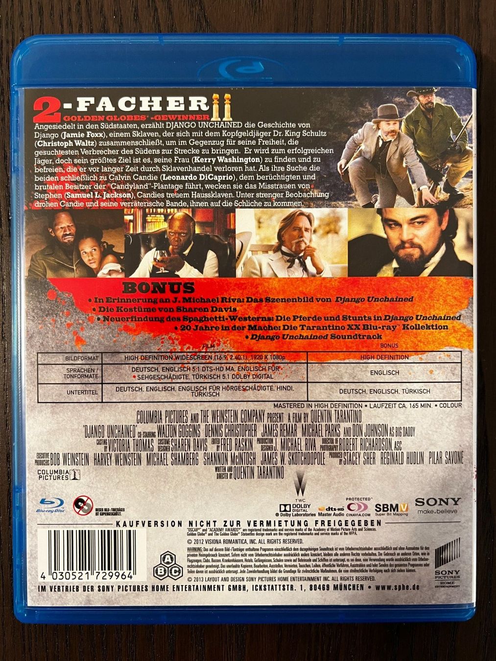 Alle DVDs: Django Unchained – Gebraucht aus Zürich von Blu-ray_ZH 1